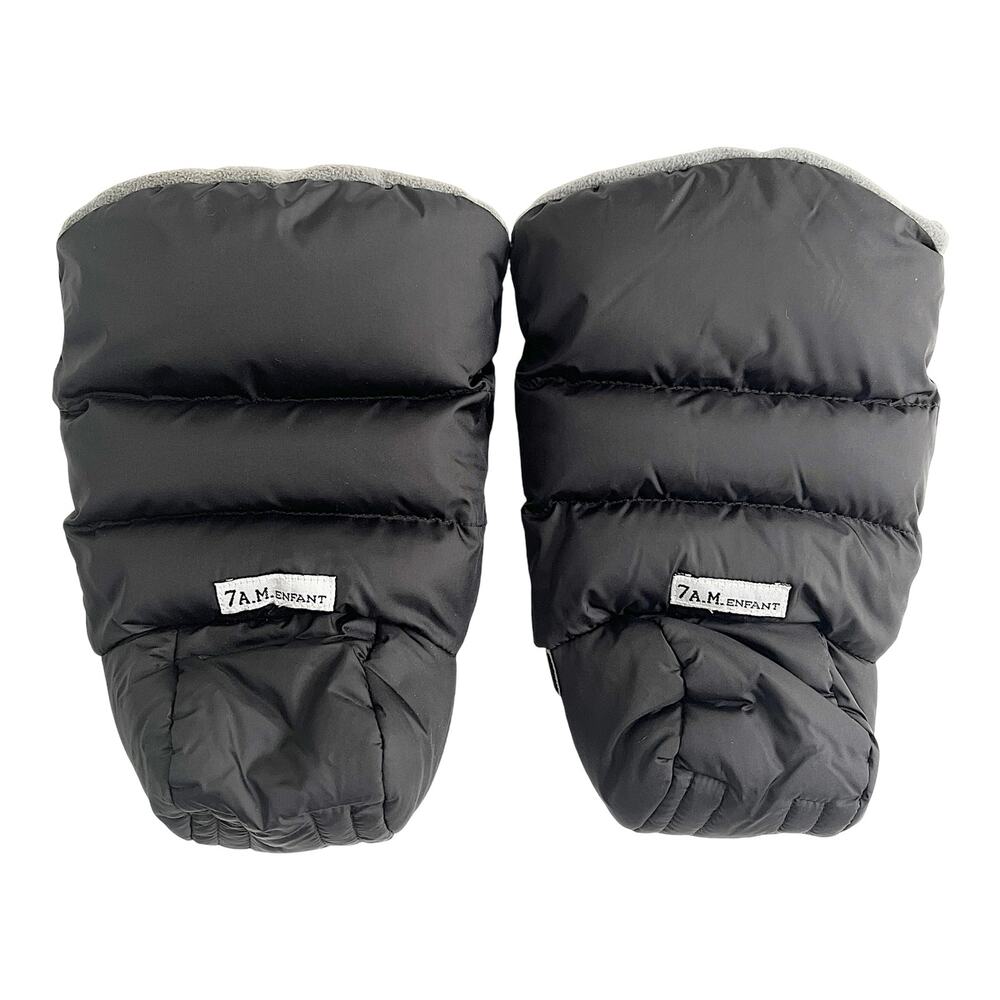 7am Enfant Warm Muffs Stroller Muffs Black and Grey